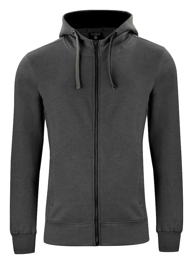 Classic Hoody full zip Antra. mel - Suomen Brodeeraus