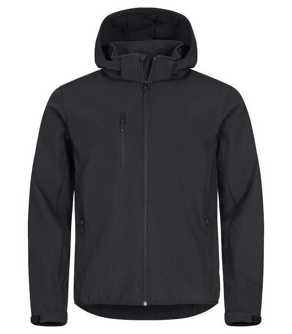 Classic Softshell Hoody Black 2XL - Suomen Brodeeraus