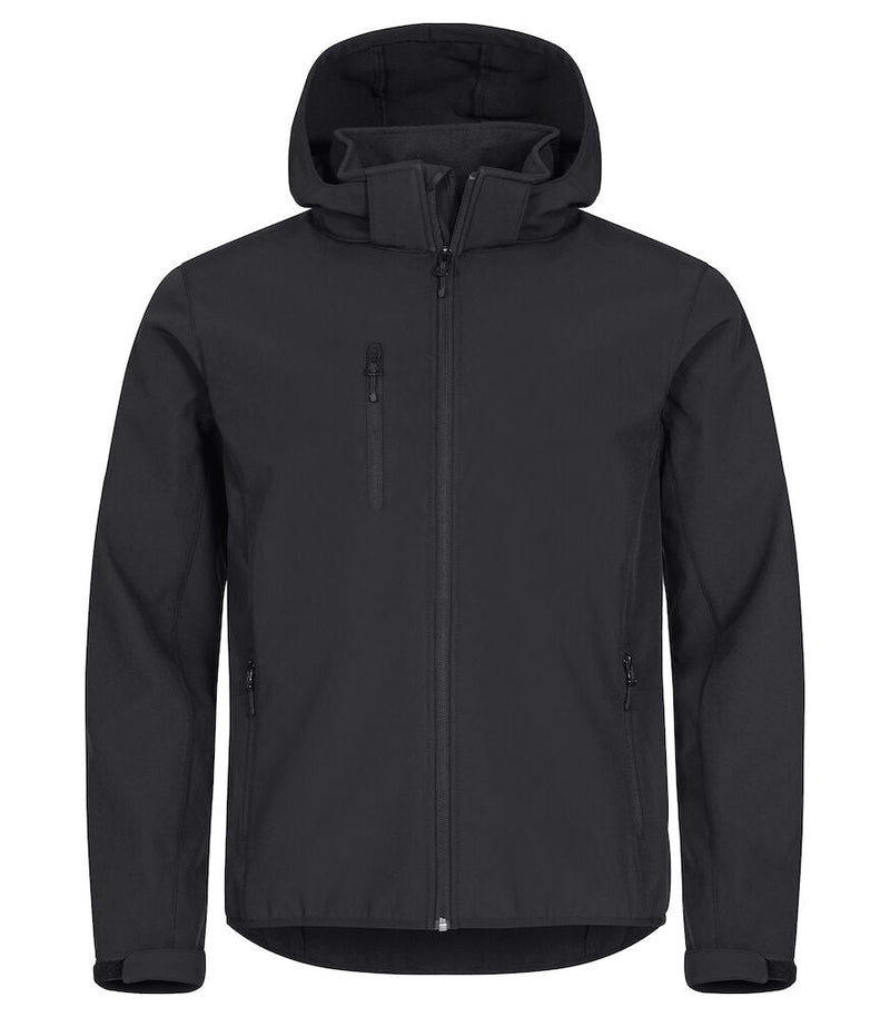 Classic Softshell Hoody Black 3XL - Suomen Brodeeraus