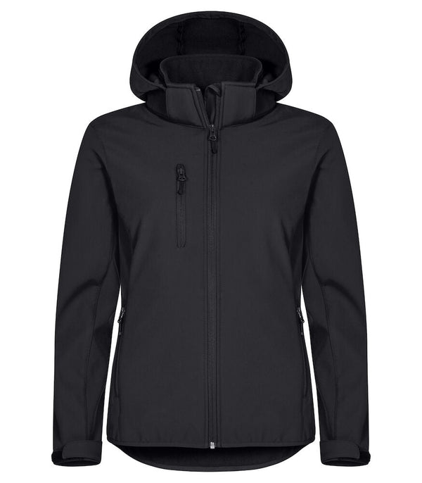 Classic Softshell Hoody Lady Black 2XL - Suomen Brodeeraus