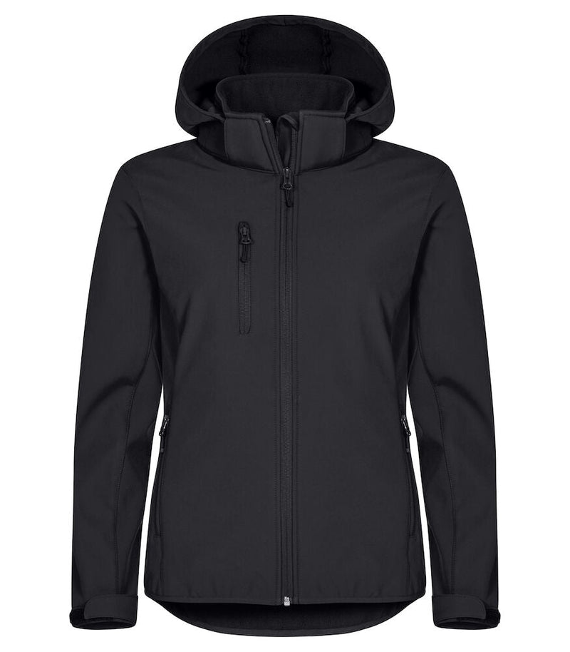 Classic Softshell Hoody Lady Black 3XL - Suomen Brodeeraus