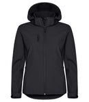Classic Softshell Hoody Lady Black L - Suomen Brodeeraus