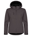 Classic Softshell Hoody Lady Dark Grey - Suomen Brodeeraus