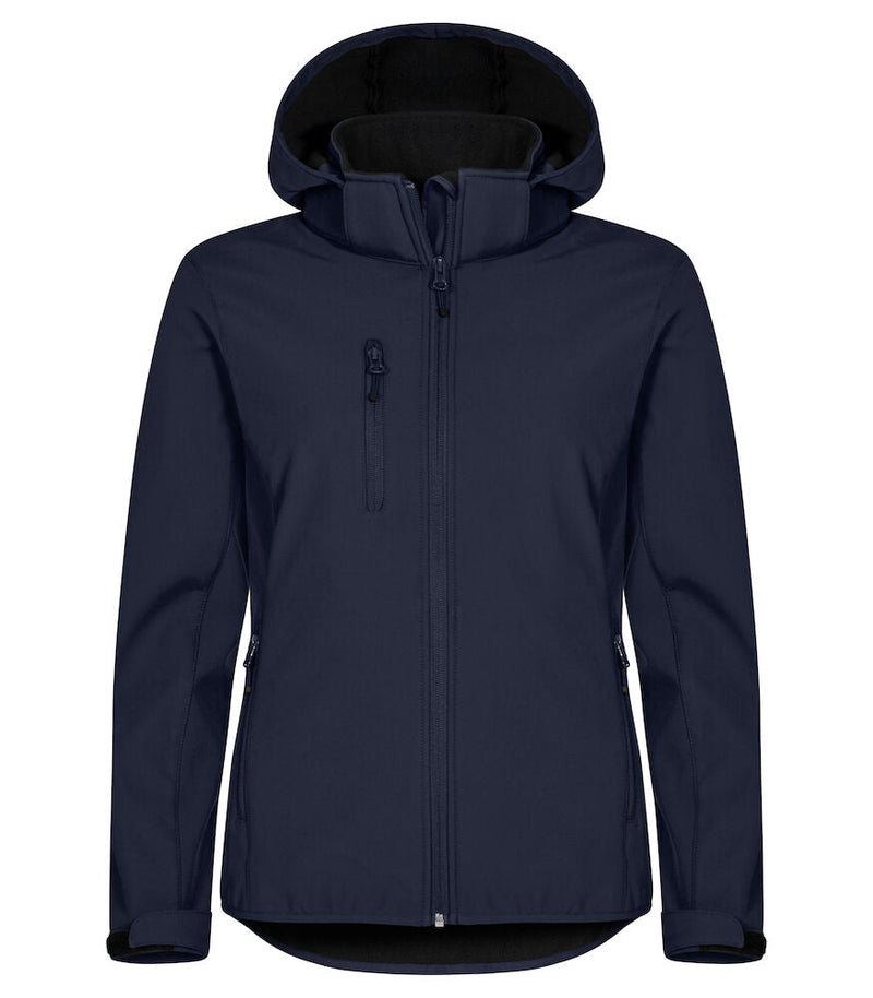 Classic Softshell Hoody Lady Dark navy 2XL - Suomen Brodeeraus