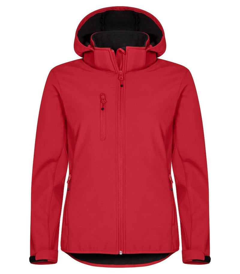 Classic Softshell Hoody Lady Red 2XL - Suomen Brodeeraus