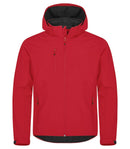 Classic Softshell Hoody Red M - Suomen Brodeeraus