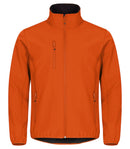 Classic Softshell Jacket Bl orange 2XL - Suomen Brodeeraus