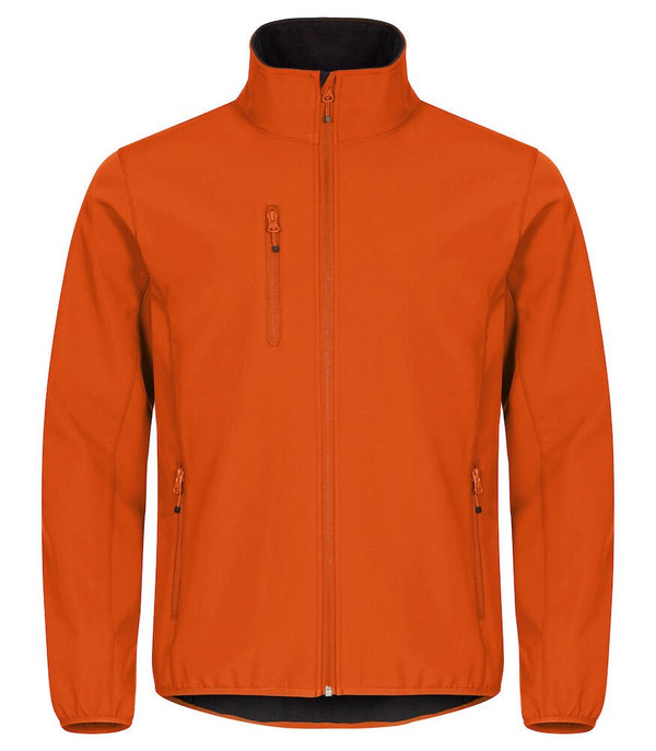 Classic Softshell Jacket Bl orange M - Suomen Brodeeraus