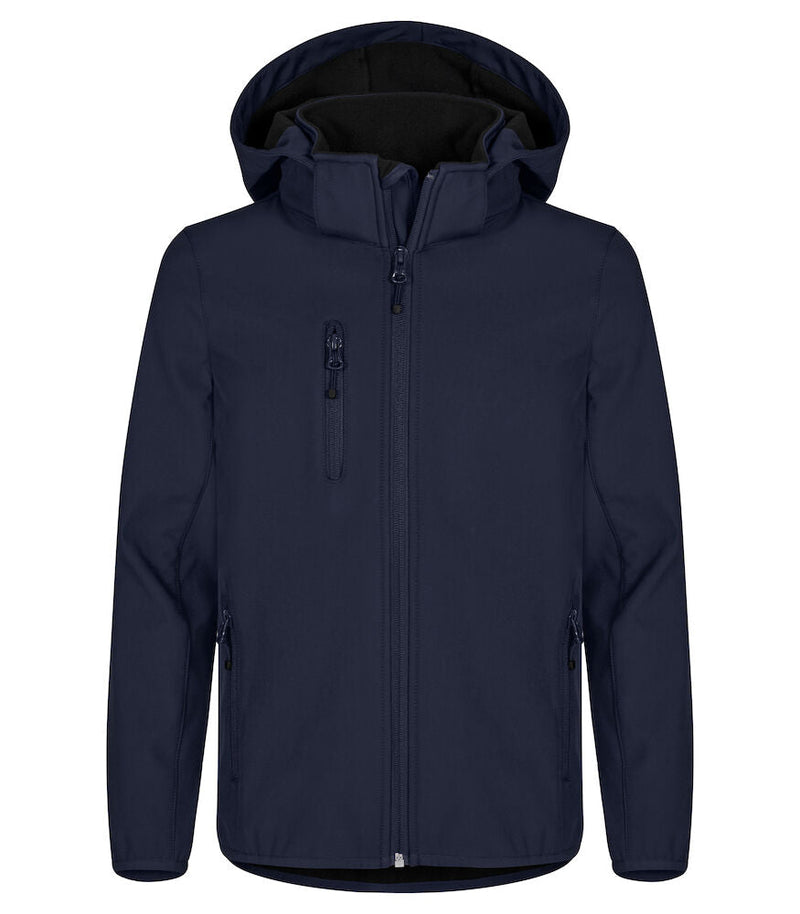 Classic Softshell Jacket Jr Dark navy 110/120 - Suomen Brodeeraus