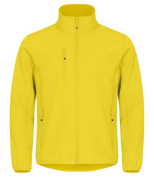 Classic Softshell Jacket Yellow 3XL - Suomen Brodeeraus