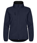 Classic Softshell Jkt Lady Dark navy - Suomen Brodeeraus