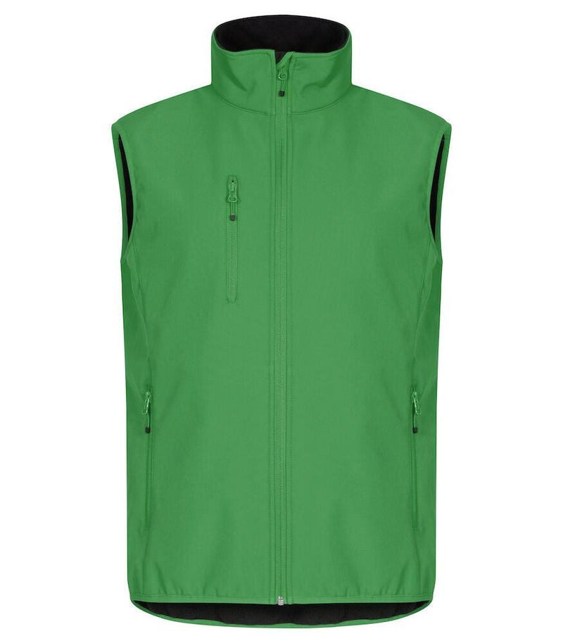 Classic Softshell Vest Apple green 2XL - Suomen Brodeeraus