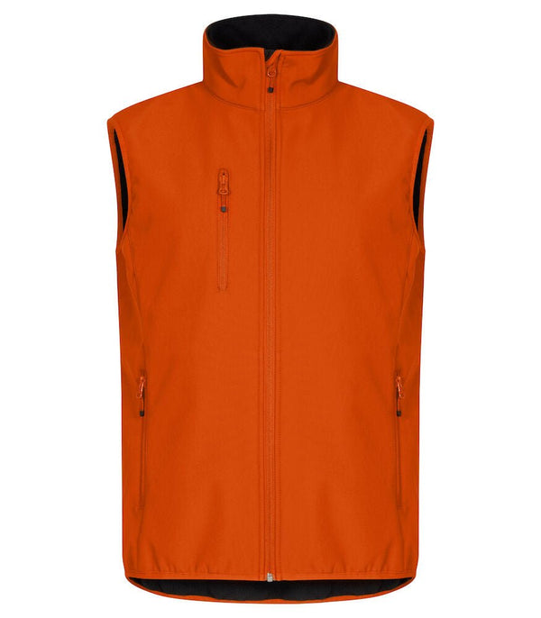 Classic Softshell Vest Bl orange 2XL - Suomen Brodeeraus