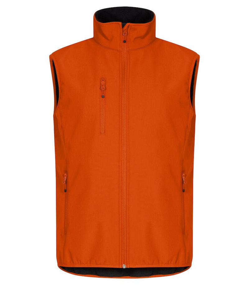 Classic Softshell Vest Bl orange 2XL - Suomen Brodeeraus