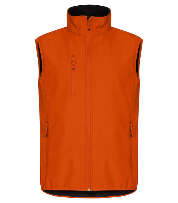 Classic Softshell Vest Bl orange XL - Suomen Brodeeraus