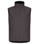 Classic Softshell Vest Dark Grey M - Suomen Brodeeraus