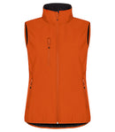 Classic Softshell Vest Lady Bl orange - Suomen Brodeeraus