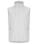 Classic Softshell Vest White XS - Suomen Brodeeraus