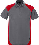 Collegepusero lyhyt vetoketju 7048 SHV Harmaa/Punainen - Suomen Brodeeraus