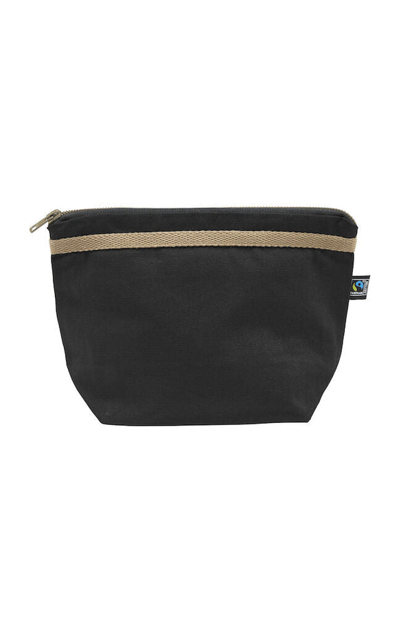 COTTOVER CANVAS TOILET CASE GOTS BLACK - Suomen Brodeeraus