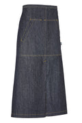 COTTOVER WAIST APRON LONG DK. BLUE One Size - Suomen Brodeeraus