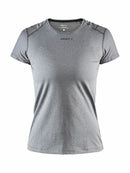 Craft ADV Essence SS Slim Tee W Dk grey mela - Suomen Brodeeraus