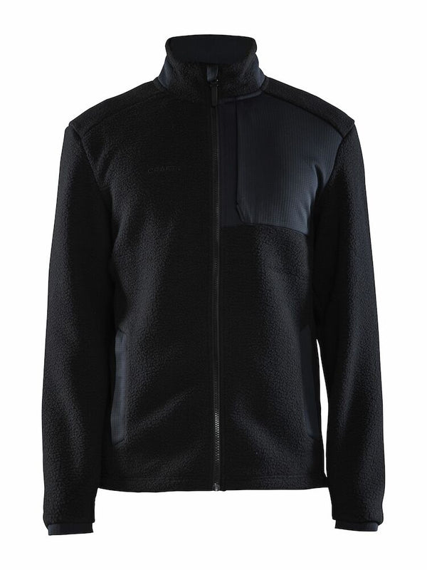 Craft ADV Explore Pile Fleece Jacket M Black - Suomen Brodeeraus