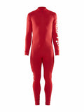 Craft ADV Nordic Ski Club Suit M Bright red - Suomen Brodeeraus