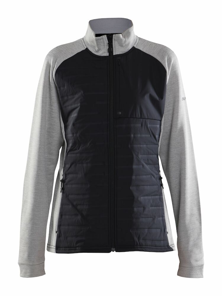 Craft ADV Unify Hybrid Jacket W Grey mel-bla - Suomen Brodeeraus