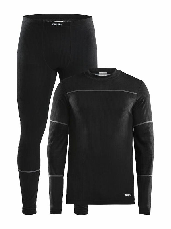 Craft Baselayer set men Black/granit - Suomen Brodeeraus