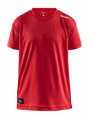 Craft Community Function Tee JR Bright red - Suomen Brodeeraus