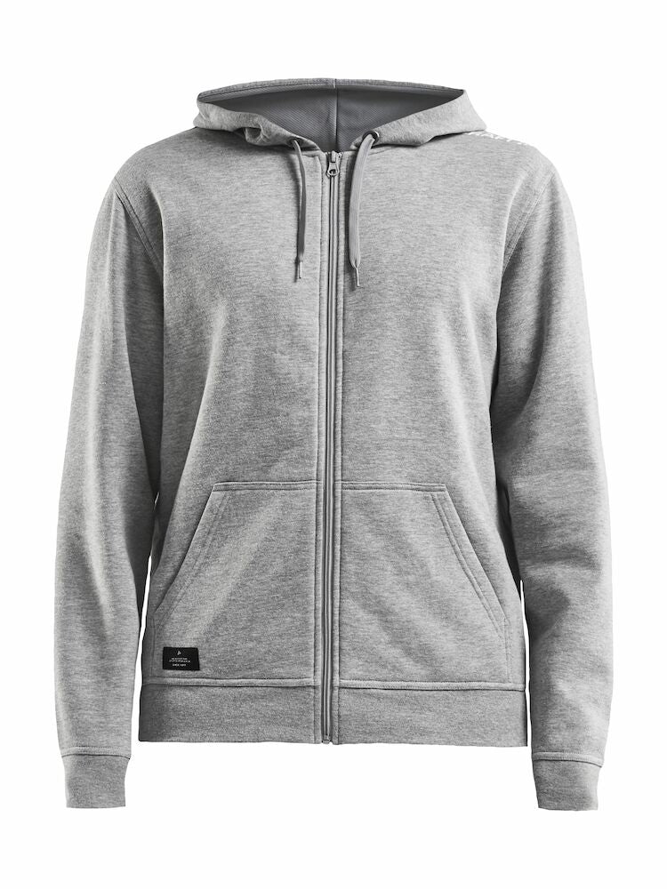 Craft COMMUNITY FZ HOODIE M grey melange - Suomen Brodeeraus