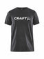 Craft Community Logo SS Tee Jr Black melang - Suomen Brodeeraus