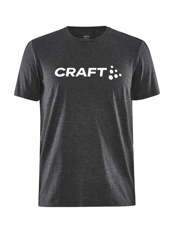 Craft Community Logo SS Tee M Black melang - Suomen Brodeeraus