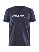 Craft Community Logo SS Tee M Navy mel - Suomen Brodeeraus