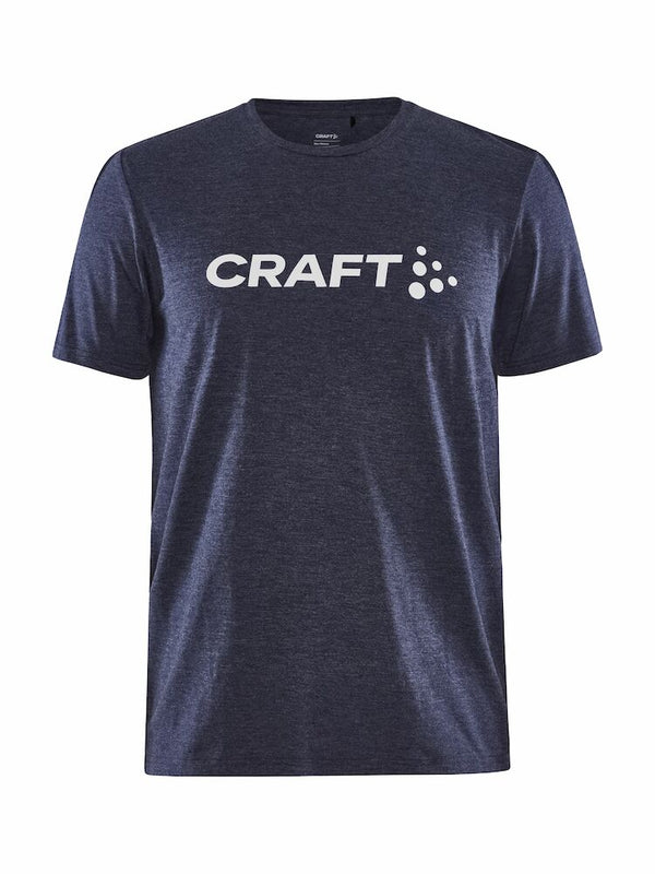 Craft Community Logo SS Tee M Navy mel - Suomen Brodeeraus