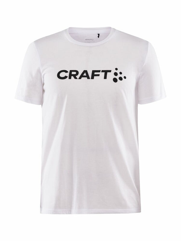 Craft Community Logo SS Tee M White melang - Suomen Brodeeraus