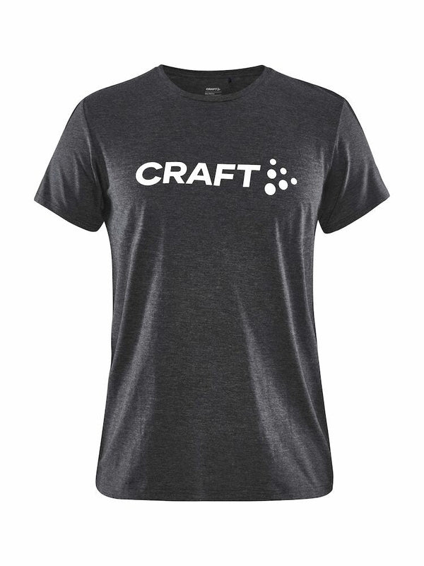 Craft Community Logo SS Tee W Black melang - Suomen Brodeeraus