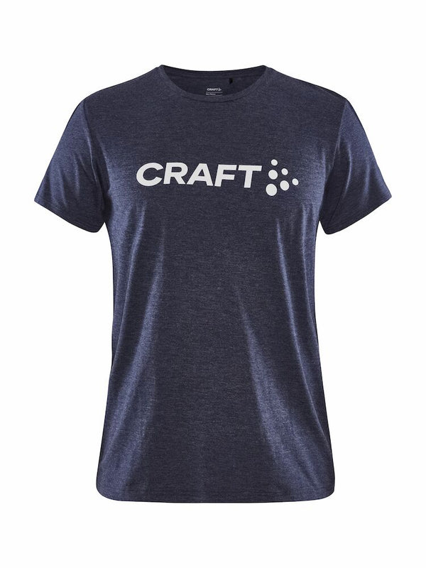 Craft Community Logo SS Tee W Navy mel - Suomen Brodeeraus