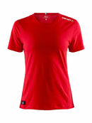 Craft Community Mix ss Tee women Bright red - Suomen Brodeeraus