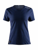Craft Community Mix ss Tee women Navy - Suomen Brodeeraus
