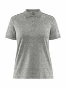 Craft Core Blend Polo Shirt W Grey mel - Suomen Brodeeraus