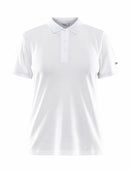 Craft Core Blend Polo Shirt W White - Suomen Brodeeraus