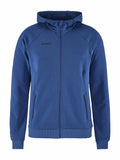 Craft Core Soul Full Zip Hood M Club Cobolt - Suomen Brodeeraus