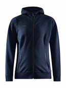 Craft Core Soul Full Zip Hood W Dark navy - Suomen Brodeeraus