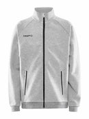Craft Core Soul Full Zip Jacket Jr Grey mel - Suomen Brodeeraus
