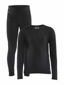 Craft CORE Warm Baselayer Set JR Black - Suomen Brodeeraus