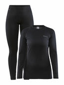 Craft CORE Warm Baselayer Set W Black - Suomen Brodeeraus