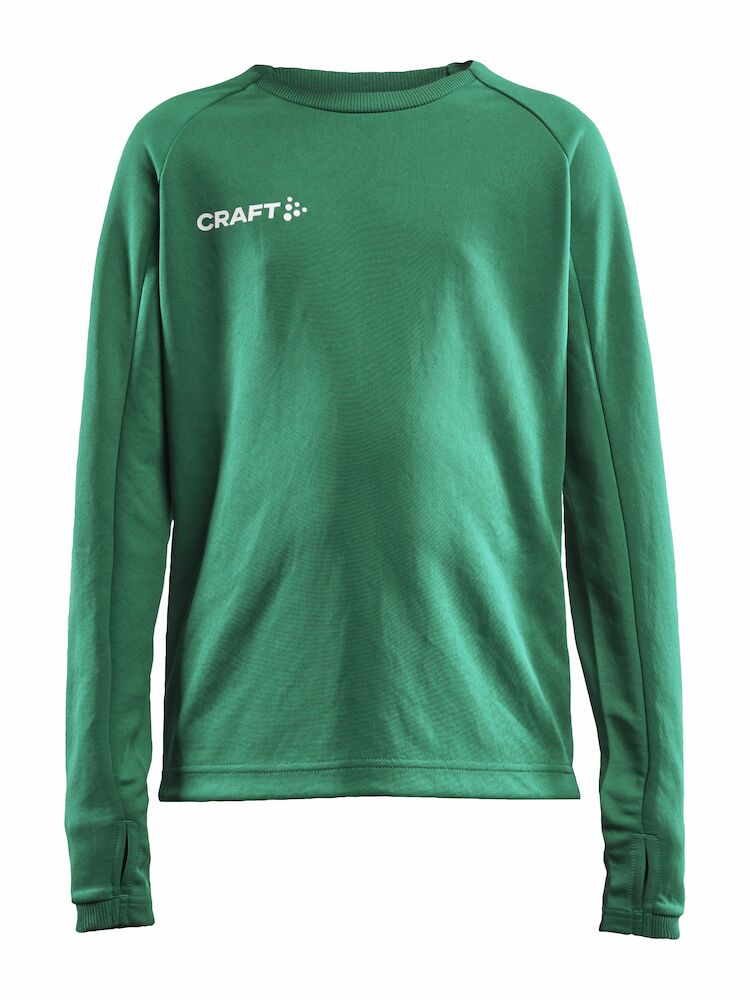 Craft Evolve Crew Neck JR Team green - Suomen Brodeeraus