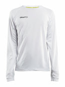Craft Evolve Crew Neck M White - Suomen Brodeeraus